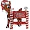 36" LED Rudolph Reindeer Crossing Outdoor Christmas Sign Decoration